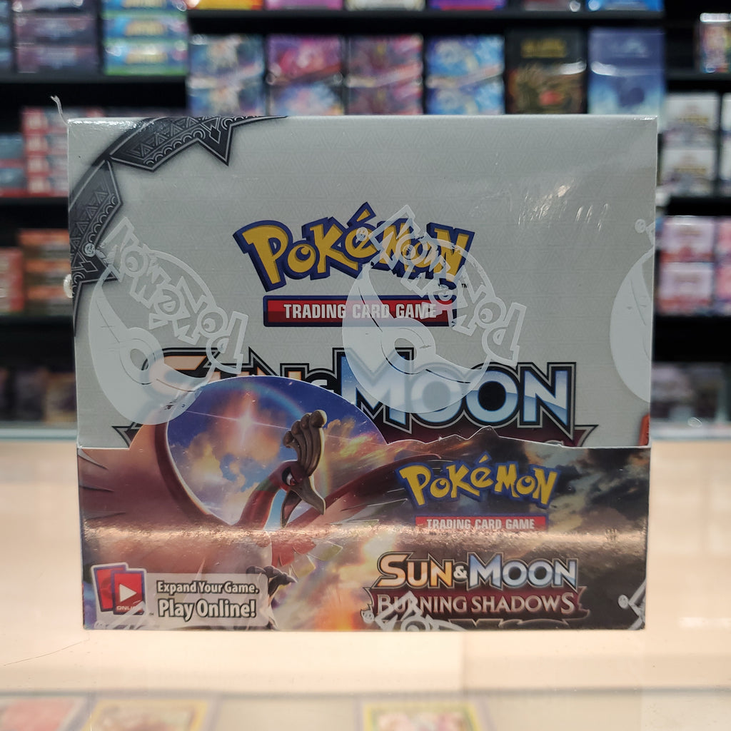 Pokmon TCG: Sun & Moon: Burning Shadows - Booster Box Smoke and Mirrors Hobby Pokmon TCG: Sun & Moon: Burning Shadows - Booster Box Smoke and Mirrors Hobby