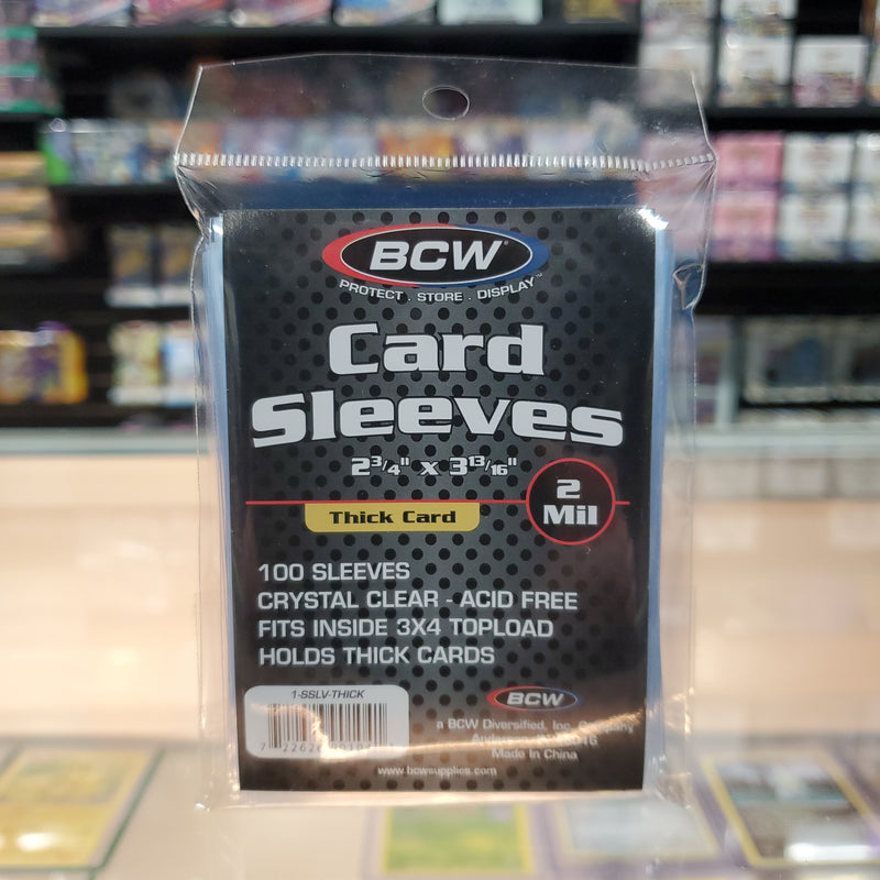 BCW: Thick (240pt) Size Card Sleeve 100CT