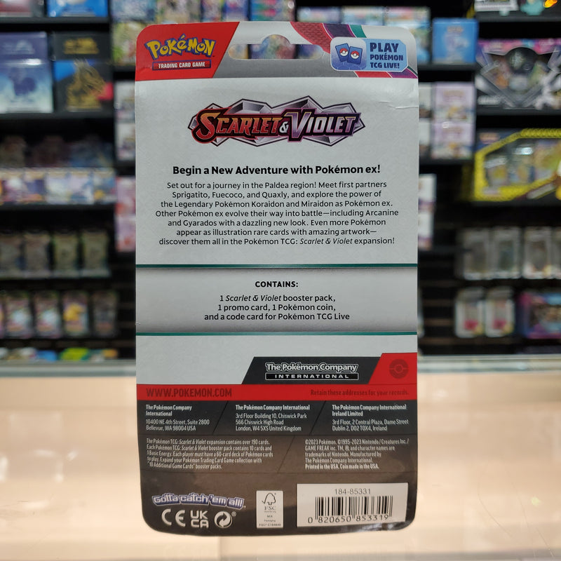Pokémon TCG: Scarlet & Violet - Single Pack Blister (Spidops)