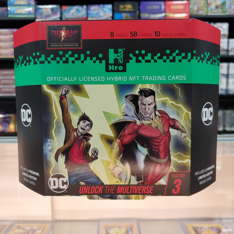 HRO: DC Unlock the Multiverse Hybrid NFT Trading Cards - Chapter 3 (Shazam) 8-Pack Premium