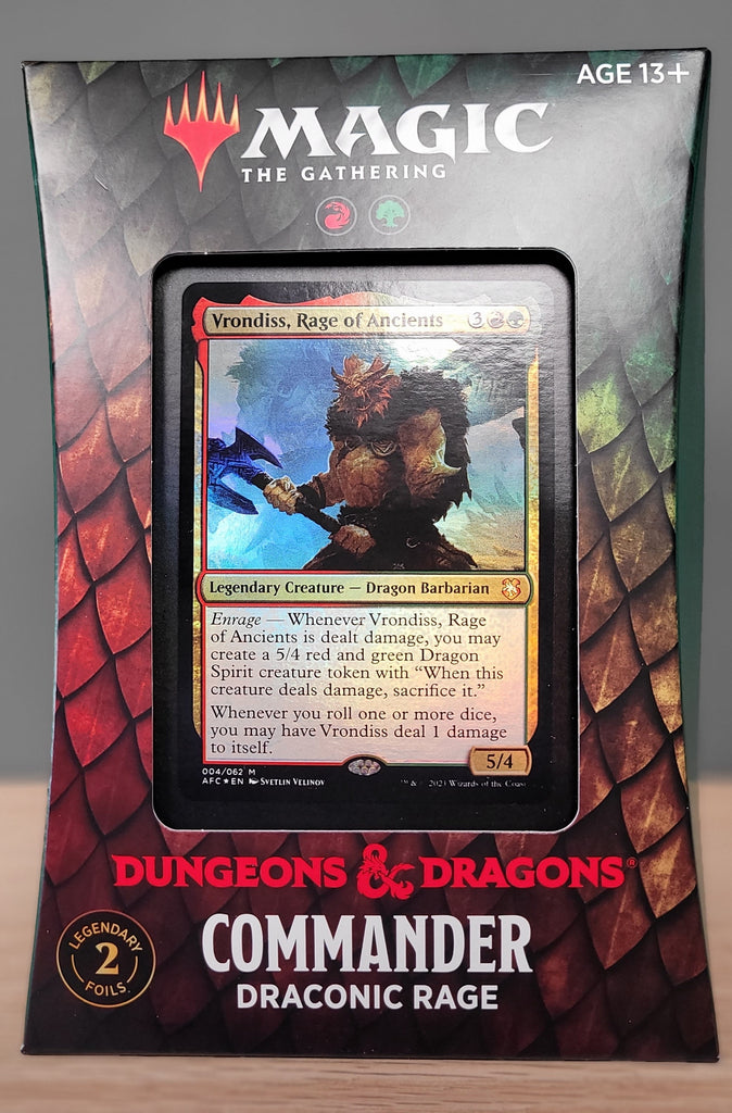 Magic: The Gathering - AFR Commander Deck - Draconic Rage Smoke and Mirrors Hobby Magic: The Gathering - AFR Commander Deck - Draconic Rage Smoke and Mirrors Hobby