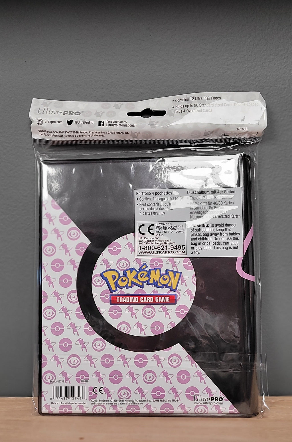 Ultra Pro Portfolio 4 Pocket Pokemon Mew – Rocket Collectibles