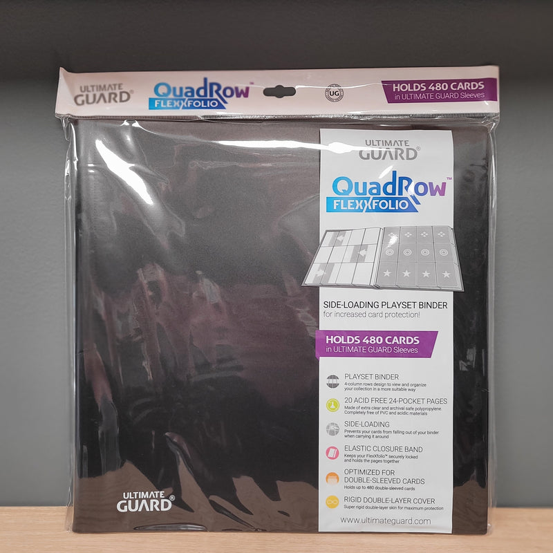 Ultimate Guard -12 Pocket FlexxFolio Quadrow Playset Binder - Black
