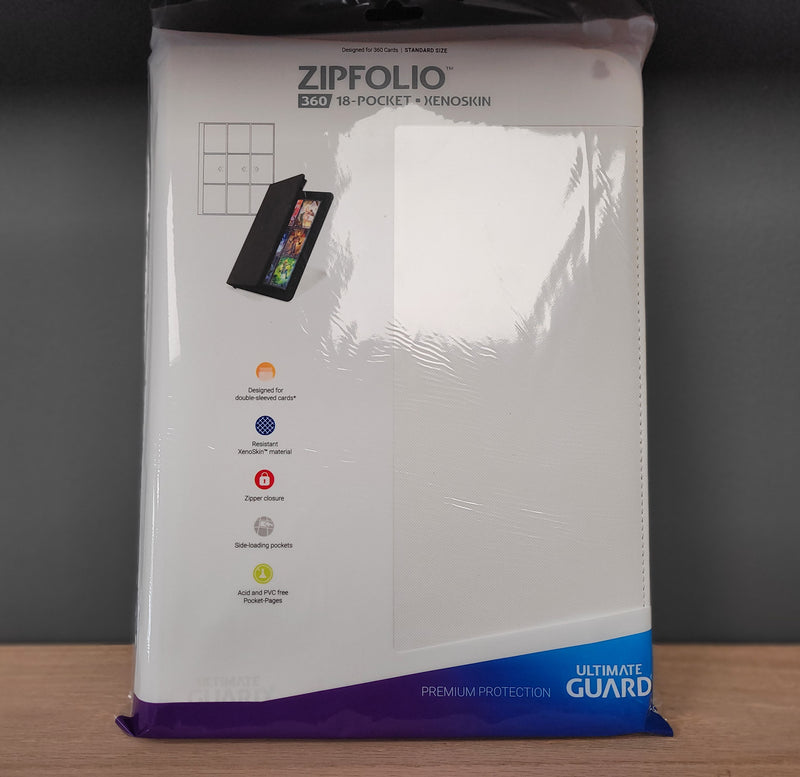 Ultimate Guard - 18 Pocket ZipFolio Binder - White