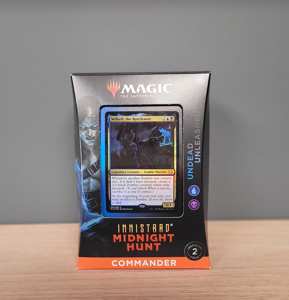 Magic: The Gathering - Midnight Hunt Commander Deck - Undead Unleashed Smoke and Mirrors Hobby Magic: The Gathering - Midnight Hunt Commander Deck - Undead Unleashed Smoke and Mirrors Hobby