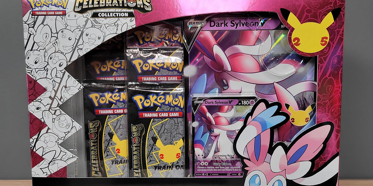 Pokmon TCG: Celebrations - Collection (Dark Sylveon V) Smoke and Mirrors Hobby Pokmon TCG: Celebrations - Collection (Dark Sylveon V) Smoke and Mirrors Hobby