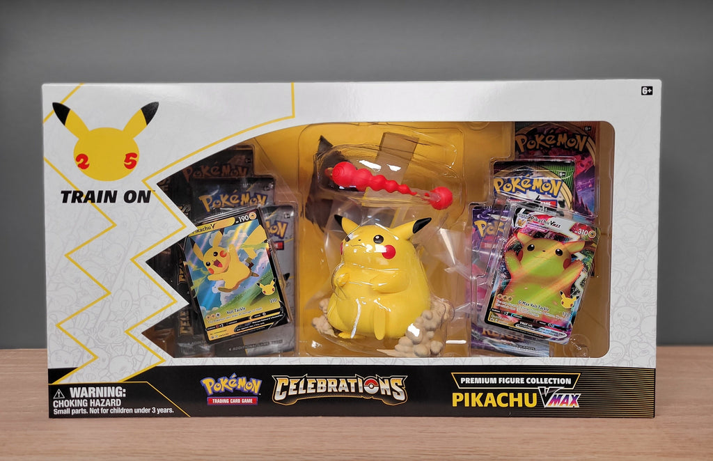 pokemon trading card game celebrations premium figure collection pikachu vmax 25 Aniv Featuring iconic characters such as Pikachu Pokemon TCG: Celebrations - Premium