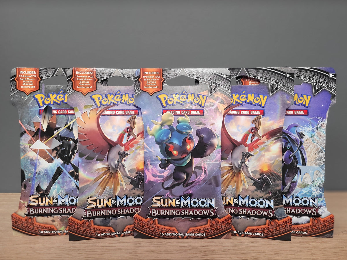 Pokmon TCG: Sun & Moon: Burning Shadows - Sleeved Booster Pack Smoke and Mirrors Hobby Pokmon TCG: Sun & Moon: Burning Shadows - Sleeved Booster Pack Smoke and Mirrors Hobby