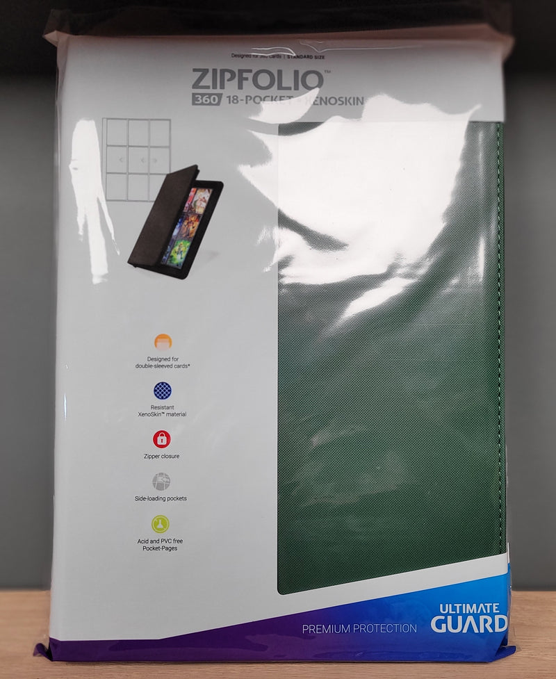 Ultimate Guard - 18 Pocket ZipFolio Binder - Green