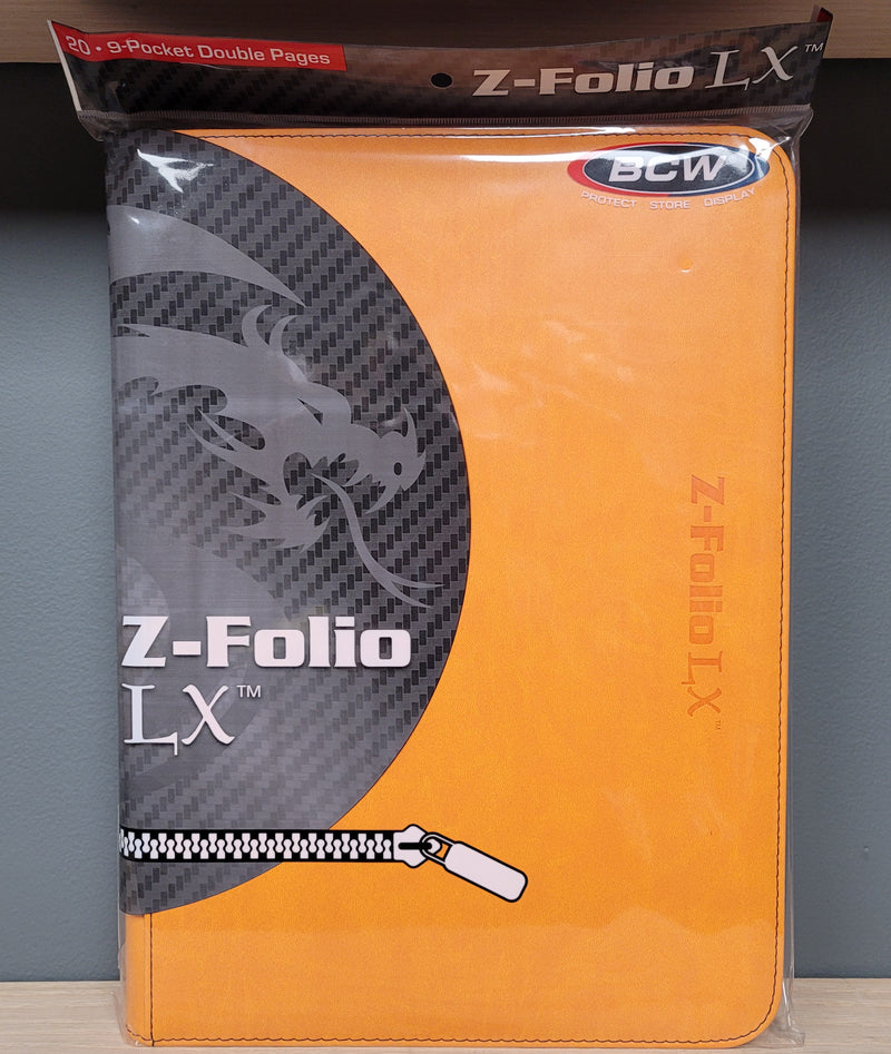 BCW: 9 Pocket Z-Folio LX Zipper Binder - Orange