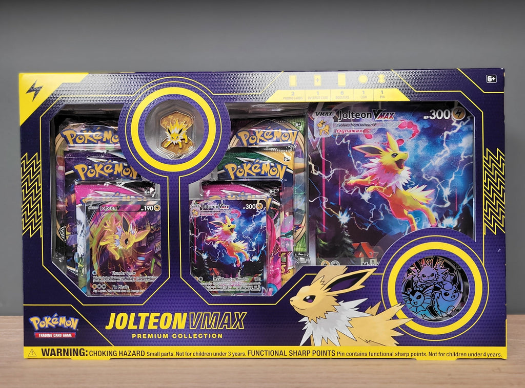 Pokémon Trading Card Games: Jolteon VMAX Premium Collection Box