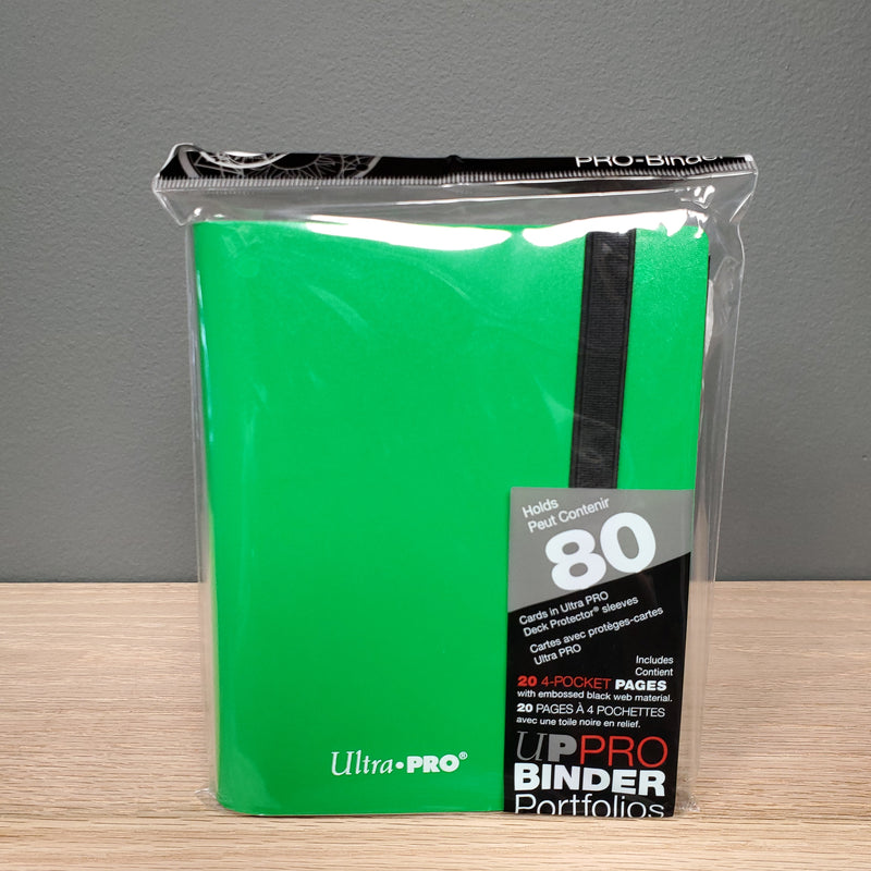 Ultra-PRO Eclipse: 2 Pocket Binder - Lime Green