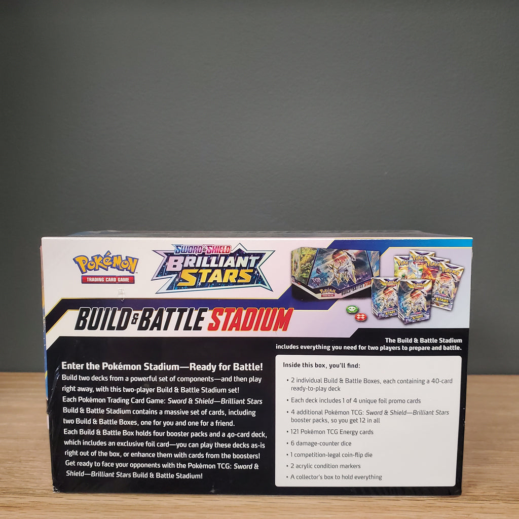 Pokemon Sword and Shield Brilliant Stars Build and Battle Box - 4 Booster  Packs