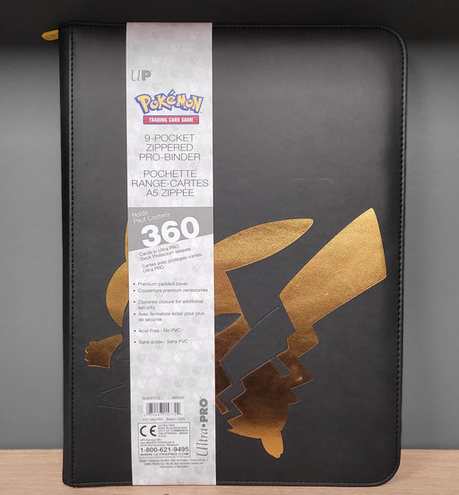 Ultra-PRO: Pokmon 9 Pocket Zippered Premium PRO Binder - Pikachu Smoke and Mirrors Hobby Ultra-PRO: Pokmon 9 Pocket Zippered Premium PRO Binder - Pikachu Smoke and Mirrors Hobby