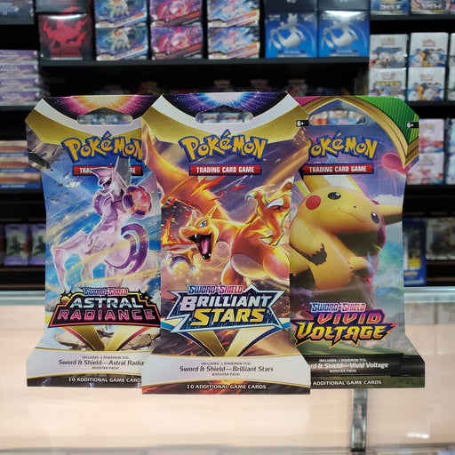 Pokémon TCG: Sword & Shield: Sleeved Booster 3 Pack Bundle — Smoke and Mirrors Hobby