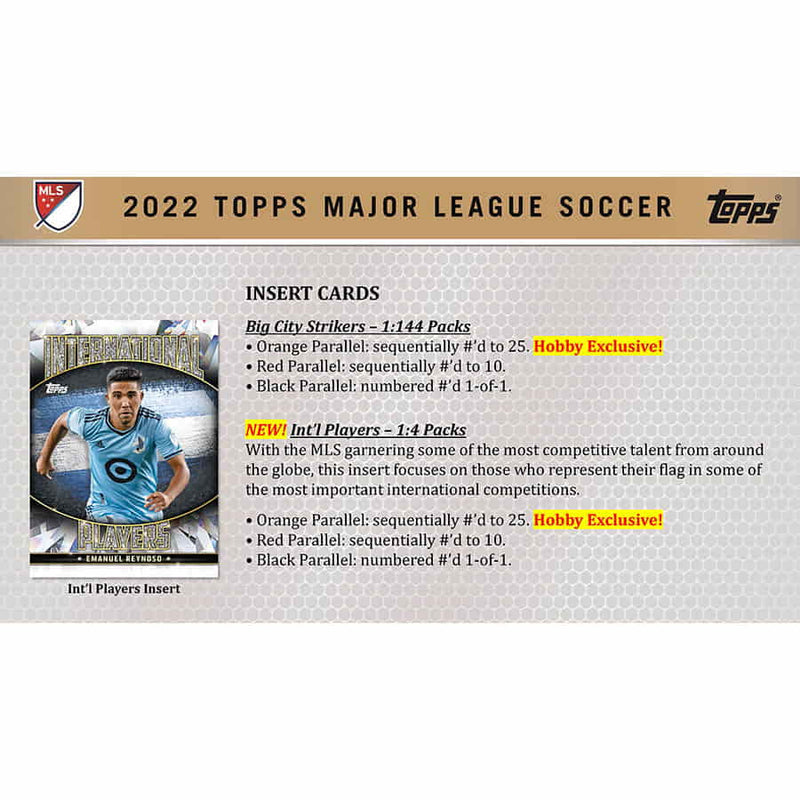 2022 Topps Major League Soccer Hobby Box