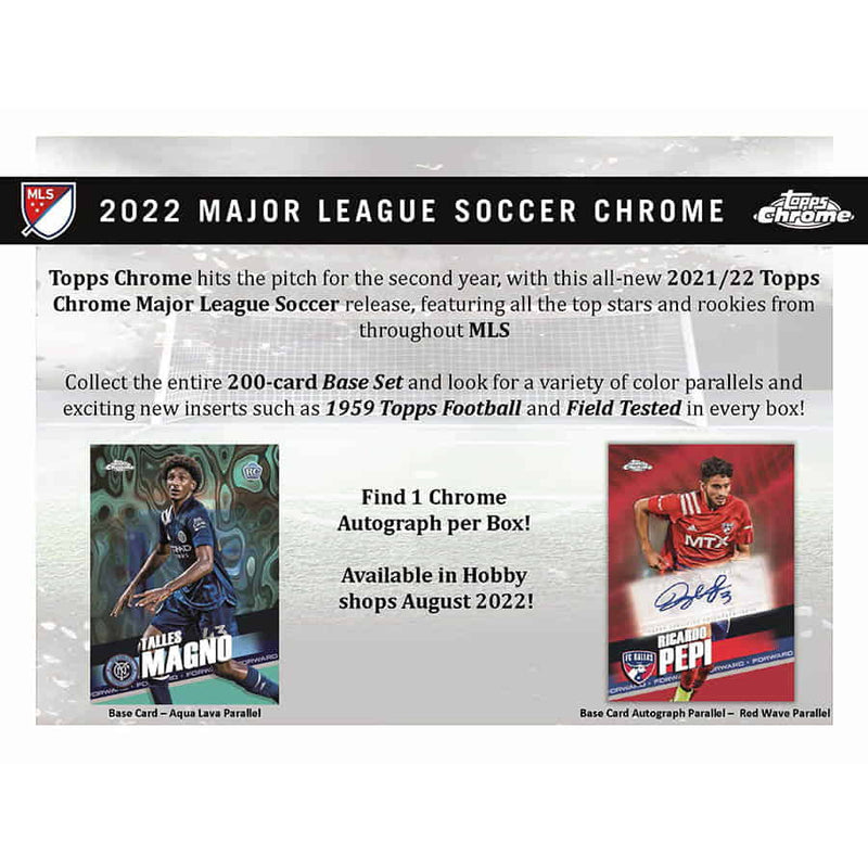 2022 Topps Chrome Major League Soccer Hobby Box