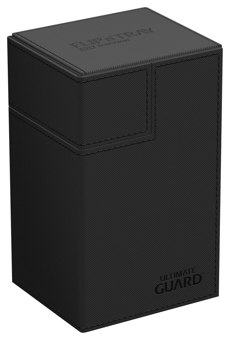 Ultimate Guard - Twin Flip'n'Tray 80+ Xenoskin Deck Case - Monocolor Black