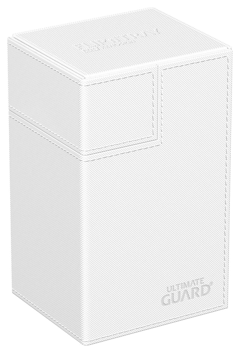 Ultimate Guard - Twin Flip'n'Tray 80+ Xenoskin Deck Case - Monocolor White