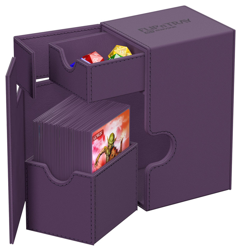 Ultimate Guard - Twin Flip'n'Tray 80+ Xenoskin Deck Case - Monocolor Purple
