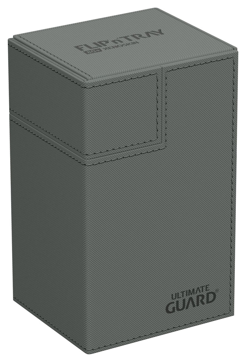 Ultimate Guard - Twin Flip'n'Tray 80+ Xenoskin Deck Case - Monocolor Grey