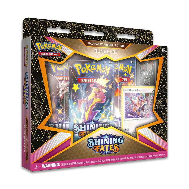 Pokémon TCG: Shining Fates - Mad Party Pin Collection (Bunnelby)