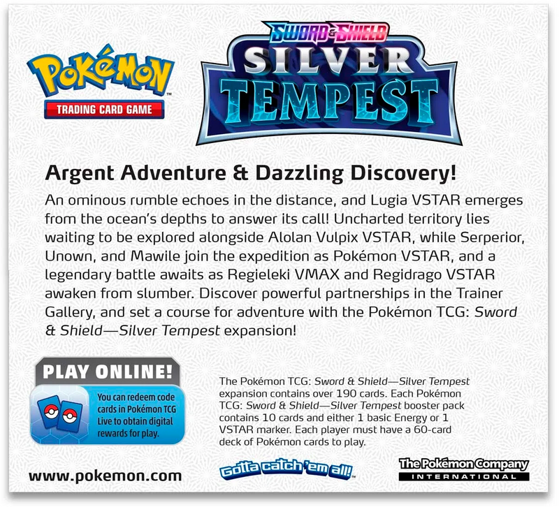 Pokémon TCG: Sword & Shield: Silver Tempest - Booster Box