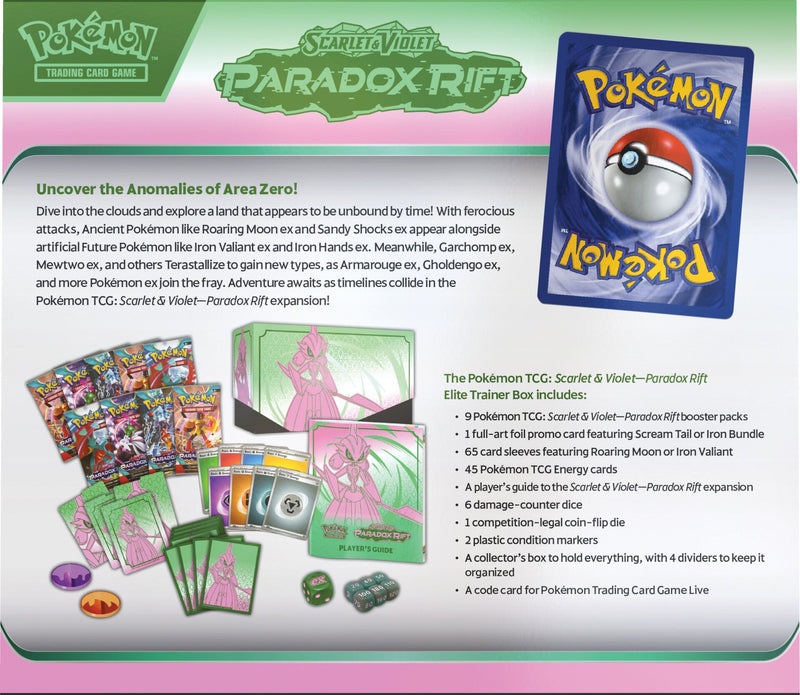 Pokémon TCG: Scarlet & Violet: Paradox Rift - Elite Trainer Box (Iron Valiant)