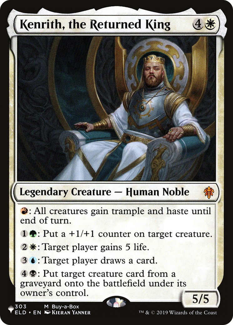 Kenrith, the Returned King [The List]