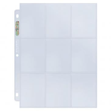 Ultra-PRO: 9 Pocket Silver Series Pages for Standard Size Cards - 100 CT Box