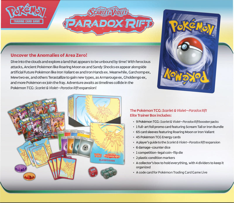 Pokémon TCG: Scarlet & Violet: Paradox Rift - Elite Trainer Box (Roaring Moon)