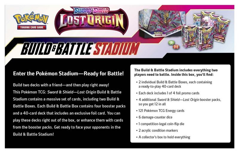Pokémon TCG: Sword & Shield: Lost Origin - Build & Battle Stadium