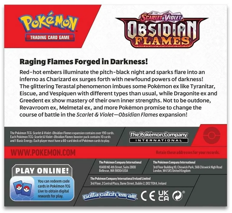 Pokémon TCG: Scarlet & Violet: Obsidian Flames - Booster Box