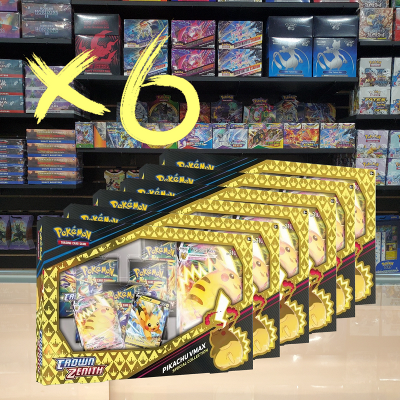 Pokémon TCG: Sword & Shield: Crown Zenith - Special Collection (Pikachu VMAX) Case of 6