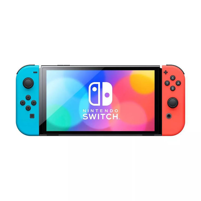 Nintendo Switch - OLED with Neon Red/Blue Joy-Con