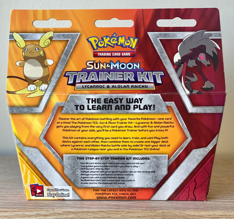 Pokémon TCG: Sun & Moon Trainer Kit- Lycanroc & Alolan Raichu