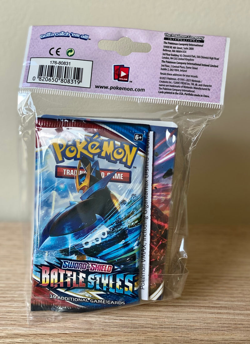 Pokémon TCG: Battle Styles Mini Portfolio with Booster Pack