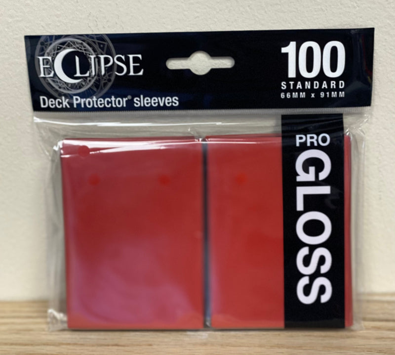 Ultra-PRO Eclipse: Deck Protector Sleeves - Apple Red Gloss