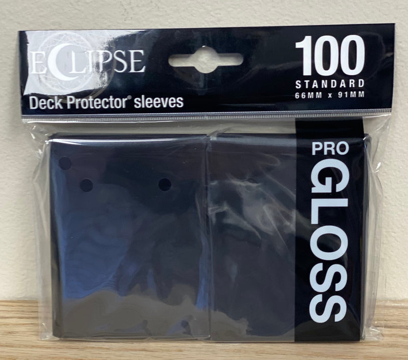 Ultra-PRO Eclipse: Deck Protector Sleeves - Black Gloss
