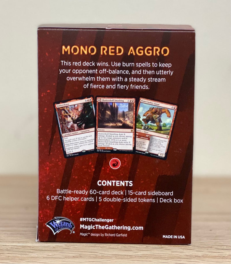 Magic: The Gathering - Mono Red Aggro Challenger Deck 2021
