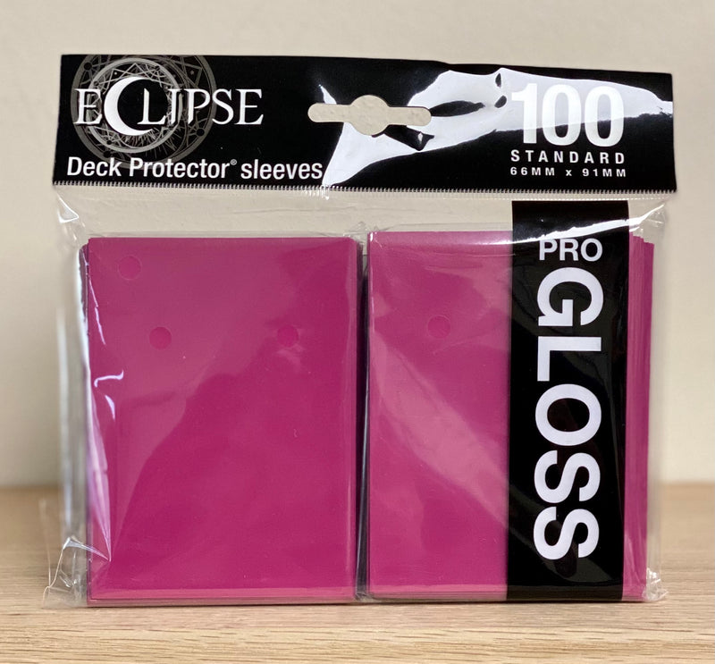 Ultra-PRO Eclipse: Deck Protector Sleeves - Hot Pink Gloss