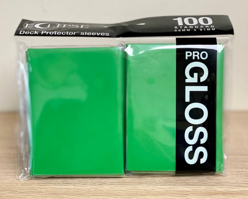 Ultra-PRO Eclipse: Deck Protector Sleeves - Lime Green Gloss