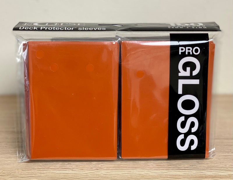 Ultra-PRO Eclipse: Deck Protector Sleeves - Pumpkin Orange Gloss