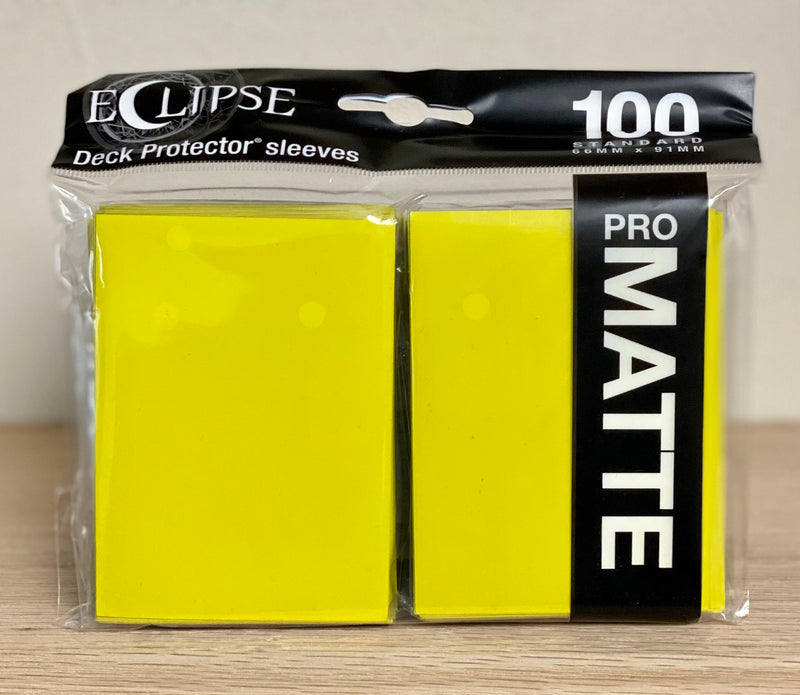 Ultra-PRO Eclipse: Deck Protector Sleeves - Lemon Yellow Matte