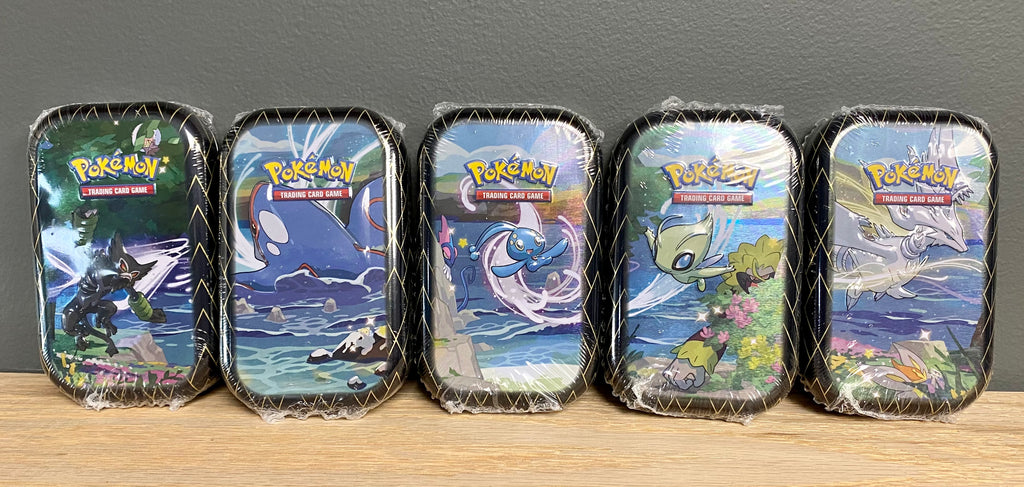 pokemon mini tin art card Pokémon TCG: Shining Fates Mini Tin — Smoke and Mirrors Hobby