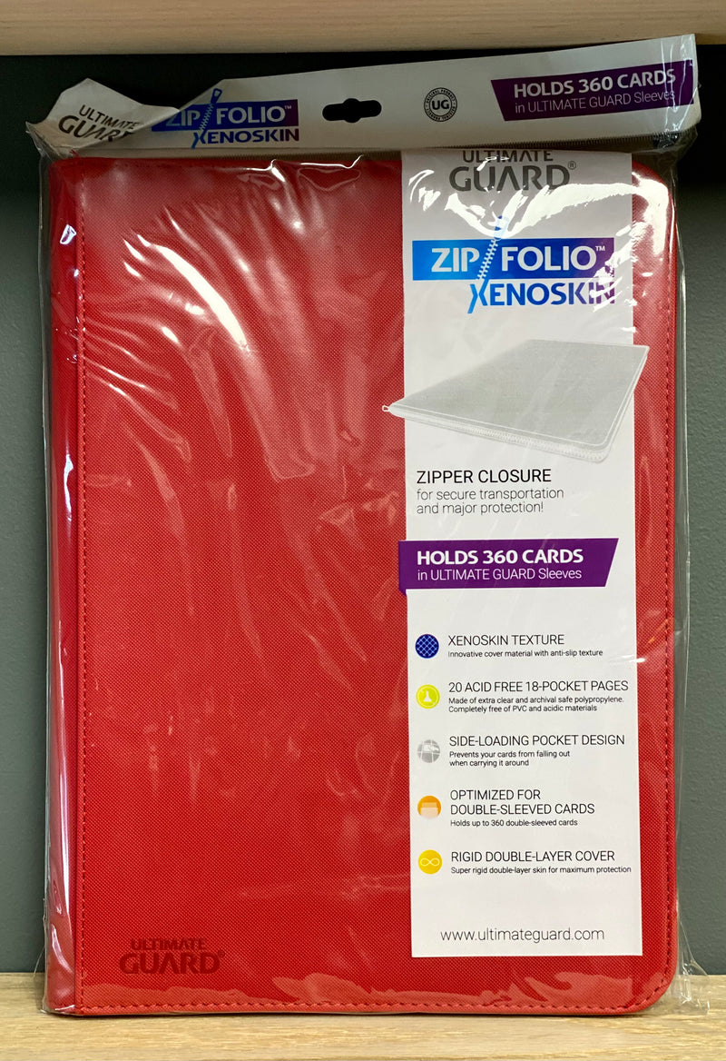 Ultimate Guard - 18 Pocket ZipFolio Binder - Red
