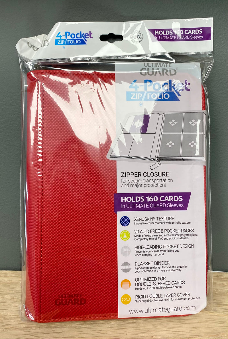 Ultimate Guard - 8 Pocket ZipFolio Xenoskin Playset Binder - Red