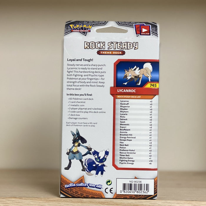 Pokémon TCG: Sun & Moon - Burning Shadows Rock Steady Theme Deck