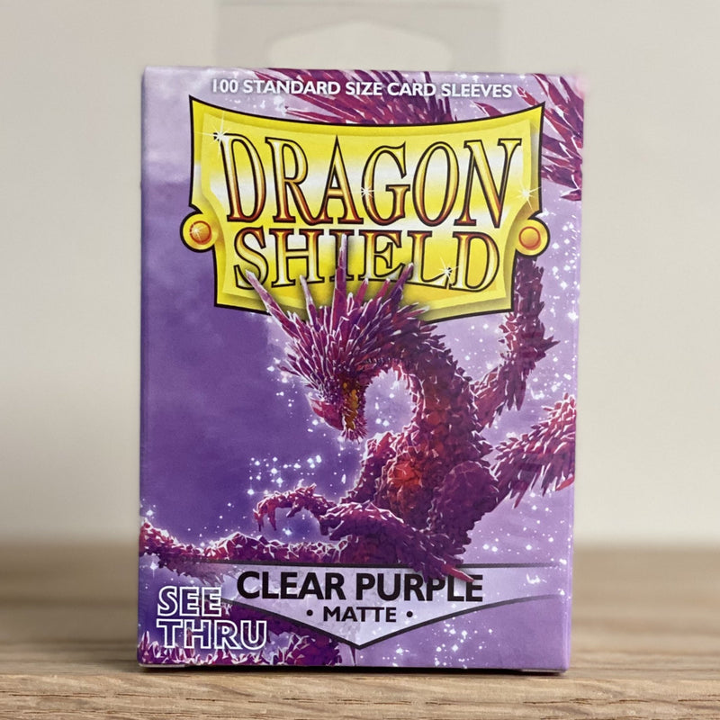 Dragon Shield Deck Protector - Matte Clear Purple 100 CT