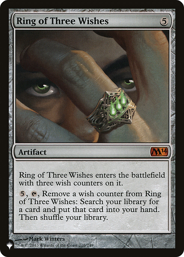 Ring of Three Wishes [The List]